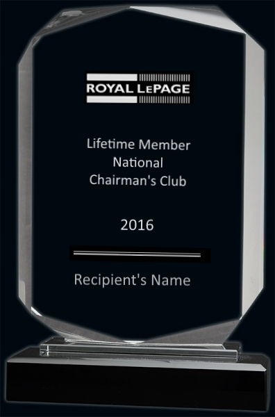 Trophee Cristal du Club national des �lites MC de Royal LePage M